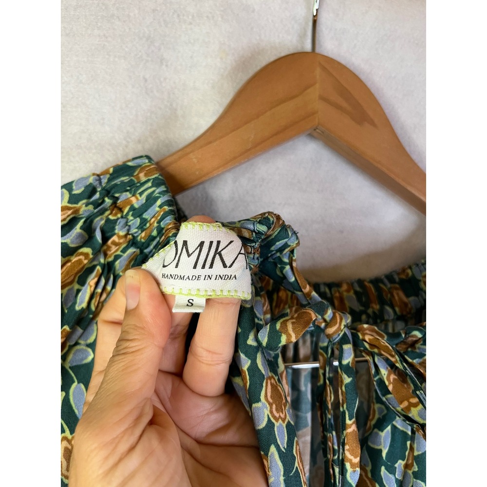 Anthropologie Omkia Mini Dress Balloon Sleeve Sz S - Picture 9 of 12